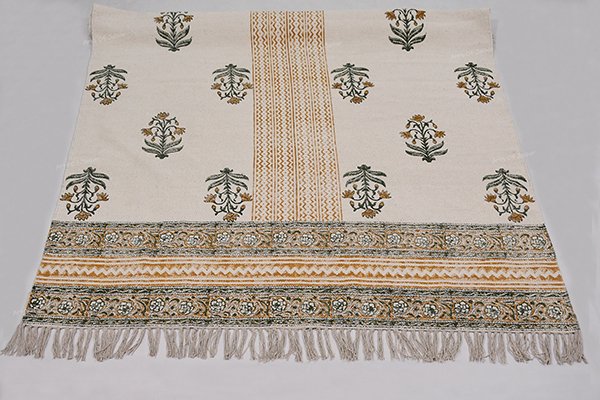 Floral Pattern Rug Large Area Rug Home Décor Dhurrie Block Printed Rug Custom Area Rug - Image 5