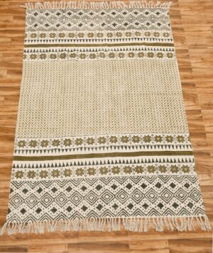 Handmade Cotton Rug Multicolor Rug Door Mat Rug Outdoor Rug Bedroom Area Rug