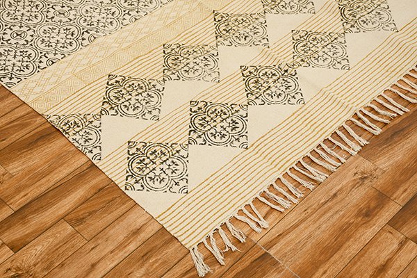 Handwoven Rug Black Yellow Rug Dining Room Rug Dining Room Rug Kilim Rug Abstract Rug - Image 2