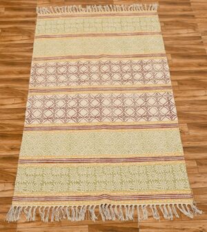 Multicolor Rug Garden Area Rug Handmade Cotton Rug Bohemian Rug Moroccan Rug
