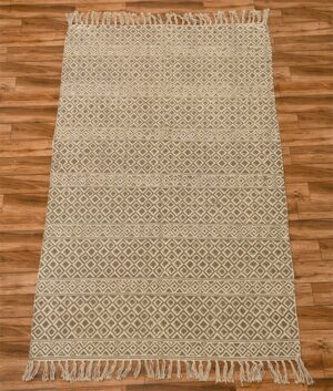 Handwoven Rug, Rug For Bedroom Gray Color Rug Woven Rug Décor Rug Minimalist Rug