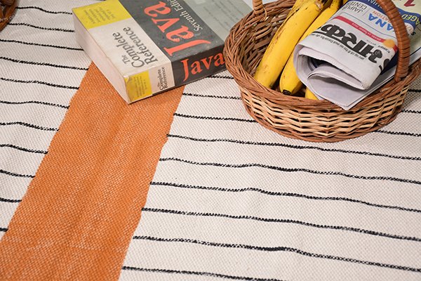 Handmade cotton block printed rug Blue Blue rug Living room rug home decor rug - Image 6