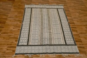 4x6 6x9 9x19 Blue Black Rug Entry Rug Wall Rug Cotton Throw Handmade Rug Bohemian Rug