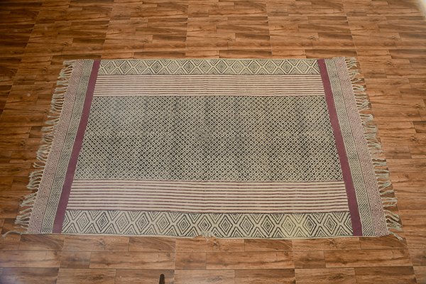 Bedroom Area Rug Cotton Dhurrie Multicolor Rug Boho Rug Custom Area Rug Welcome Matg - Image 2