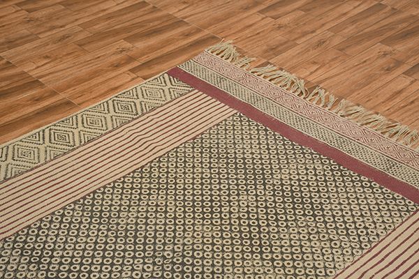 Bedroom Area Rug Cotton Dhurrie Multicolor Rug Boho Rug Custom Area Rug Welcome Matg - Image 4