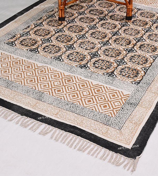 2x6 3x12 4x12 Black Brown rug Floor Rug Living Room Aesthetic Boho Rug bedroom rug - Image 3