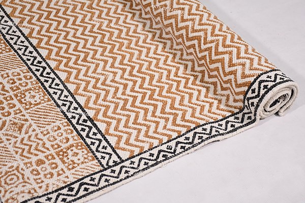 Handmade Dhurrie Rug Black Brown Rug Hallway Area Rug Kitchen Area Rug 3x3 5x5 7x7 - Image 3