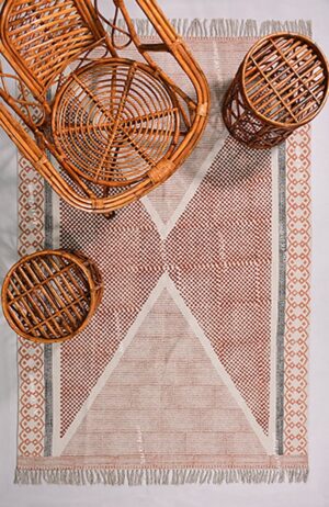 Orange Rust Black Rug Bedroom Rug Living Room Rug Indoor Outdoor Rug Home Décor