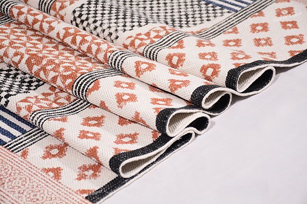 Hallway Runner Rug Brown Black Rug Dhurrie Area Runner Rug Office Area Rug 2x6 3x12 4x10 - Image 3