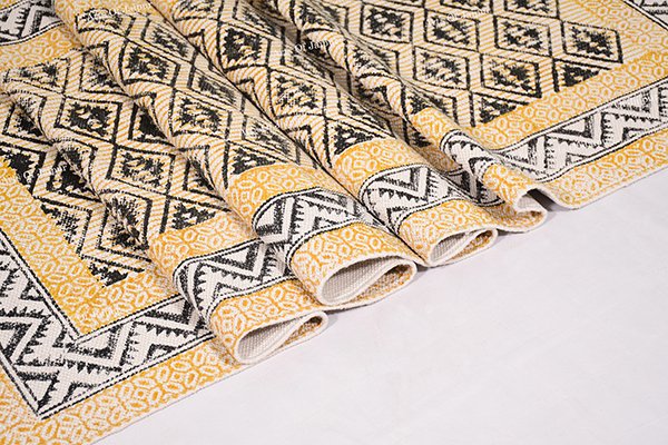 Bedroom Rug Indoor Area Rug Boho Décor Rug Yellow Black Rug Yoga Mat Rug - Image 5