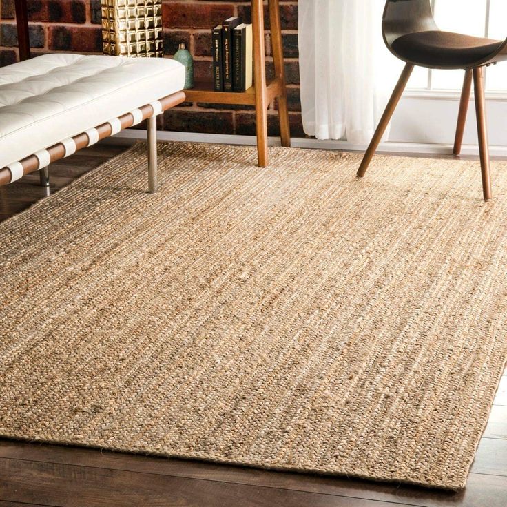 Hand braided Natural JUTE RUG Black Border Rug, size 300 cm x120 cm - Image 5