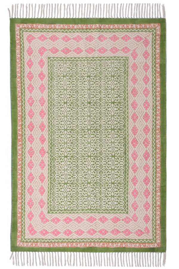 Epic 4x6 Green Floral Rug – Fresh, Vibrant & Joyful