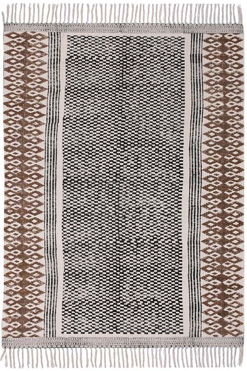 Exquisite Tribal Print Hand block printed 3x5 Area Rug