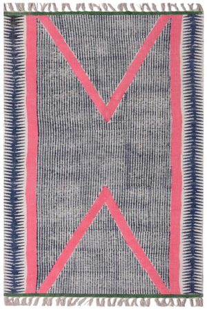 3x5 Geometric Cotton Rug – Stunning Modern Statement Piece