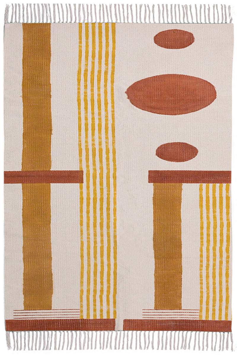 Elegant Geometric Area Rug for Home Interior Styling