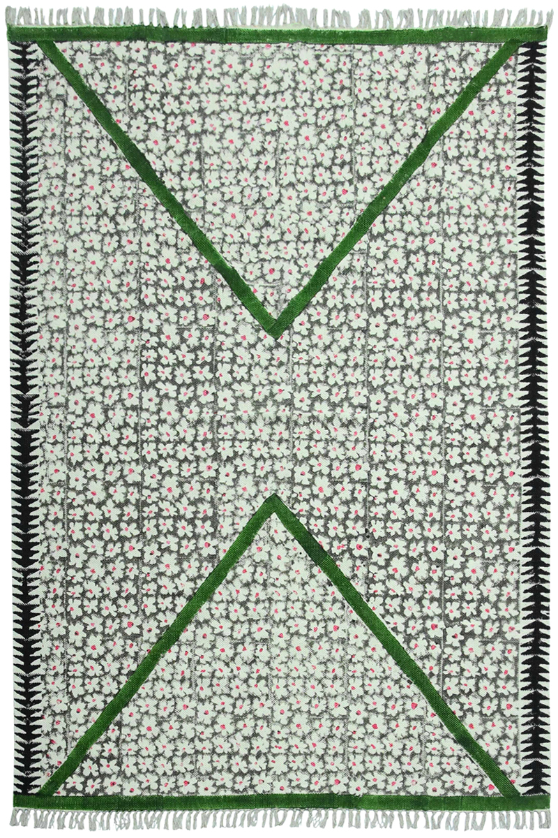 Handmade Indian Floor Carpet Boho Area Rug