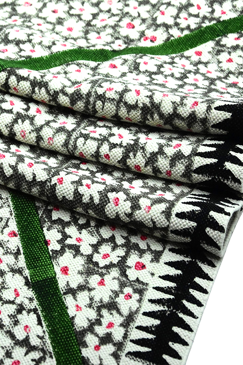 Handmade Indian Floor Carpet Boho Area Rug - Image 3