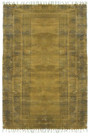 Indian Floor Carpet Geometric Block Print Cotton Rug