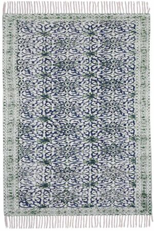 Pink Floral Handmade Rug Custom Living Room Dhurrie