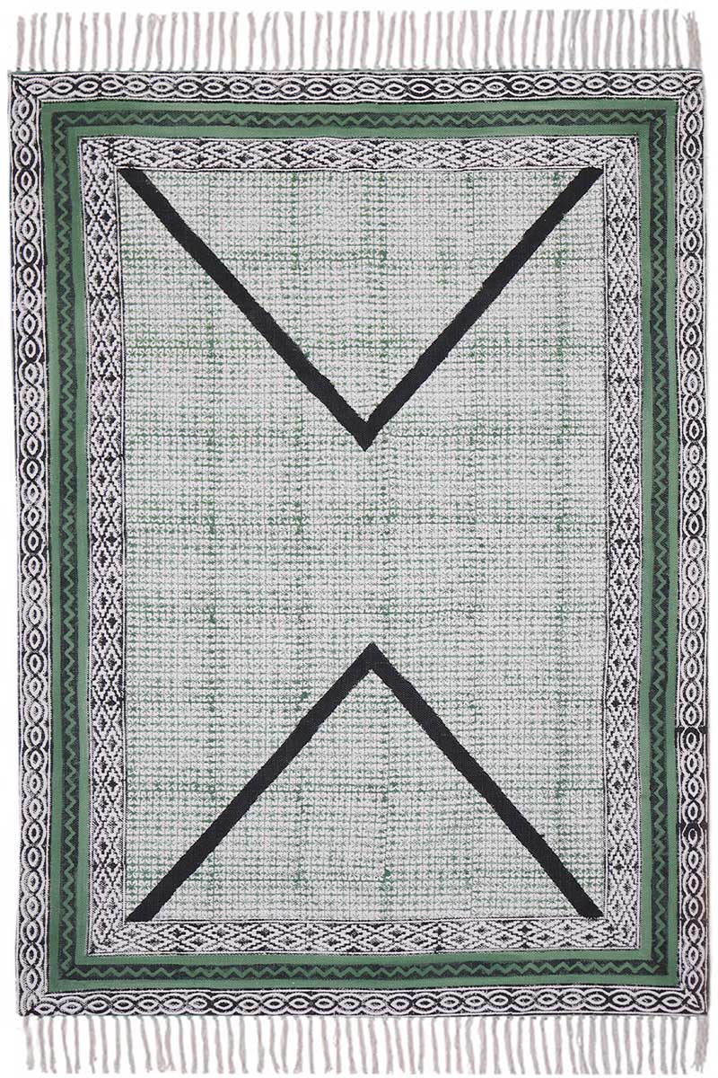 Artisanal Geometric Abstract 4x6 Rug | Stunning & Luxury