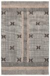 Luxury Geometric Rug: Hand Block Printed Cotton Area Rug