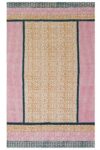 Exquisite Hand Block Printed 4X6 Rug – Geometric Tribal