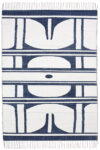 Indigo Geometric - Artisanal Hand Block Printed 4x6 Rug