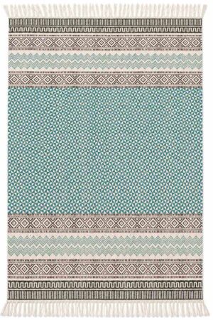 Elegant Hand Block Printed Living Room Rug