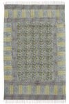 Elegant floral rug with modern boho geometric border Floral cotton area rug for modern living room décor Elegant floral rug with modern boho geometric border Floral cotton area rug for modern living room décor Handmade-style floral rug with neutral boho patterns Rug with floral print in handmade boho style
