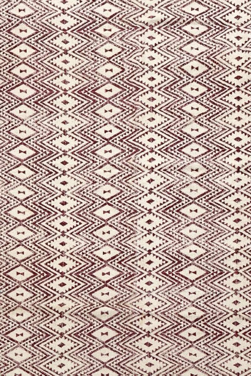 Stunning Printed Maroon Geometric Area Rug - Image 5