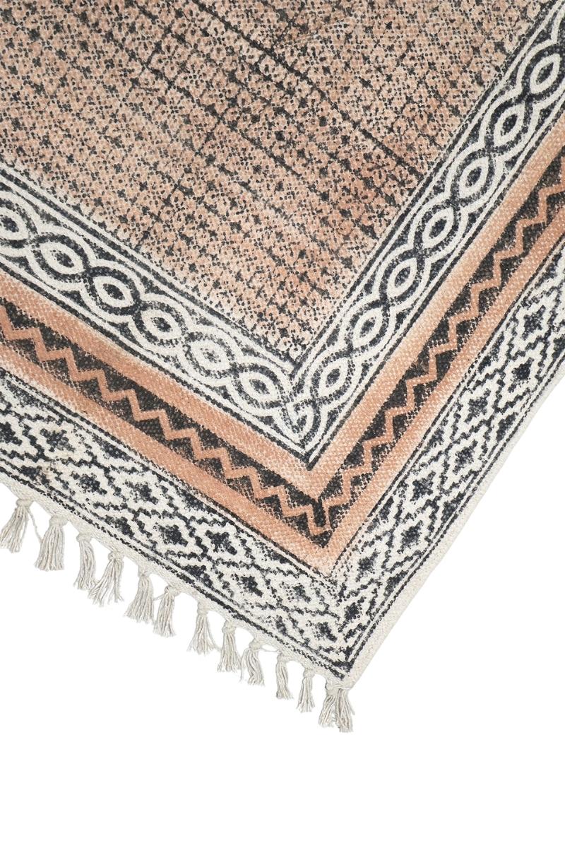 Geometric Printed Brown Area Rug - Image 3
