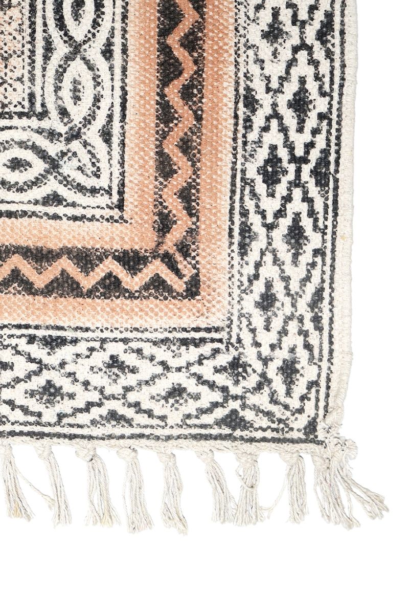 Geometric Printed Brown Area Rug - Image 4